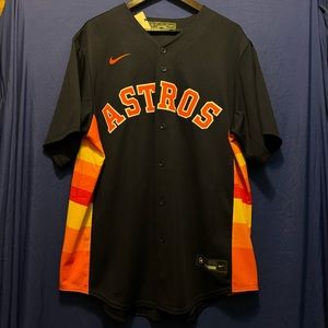 Nike Houston Astros Yuli Gurriel #10 Navy Alternate Jersey Men’s Size XL NWT
